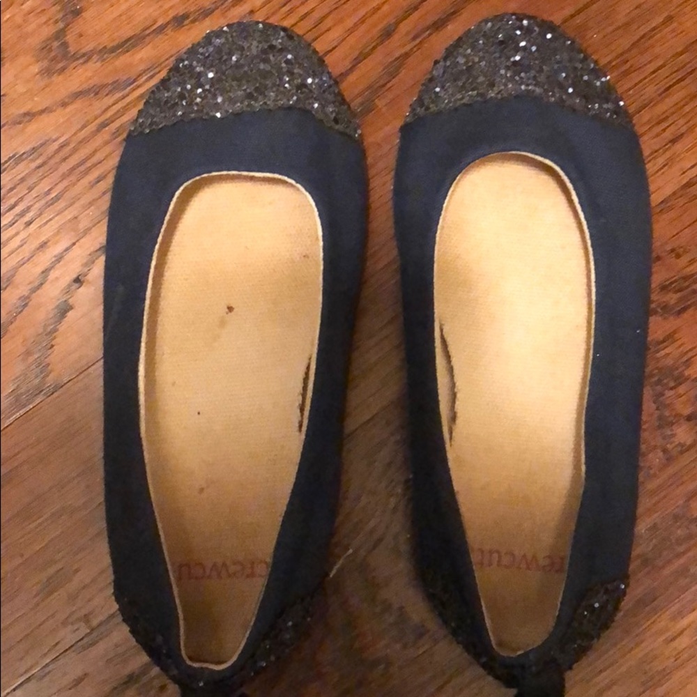 Crew cuts navy ballet flats